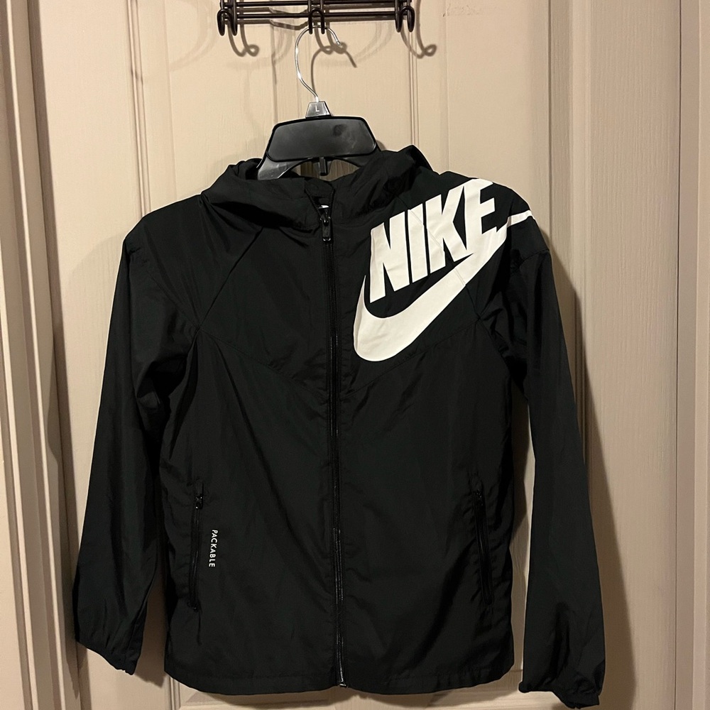 Nike Black Windbreaker Jacket for kids